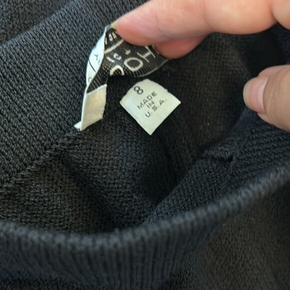 Vintage St. John knit Undersea Fantasia black pant suit blazer sequin 8 and pant - Picture 12 of 13